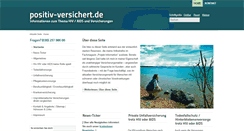 Desktop Screenshot of positiv-versichert.de
