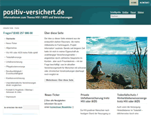 Tablet Screenshot of positiv-versichert.de